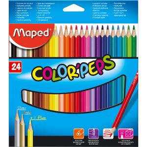  Ξυλομπογιές MAPED COLOR'PEPS STAR 24 Χρώματα - 3203