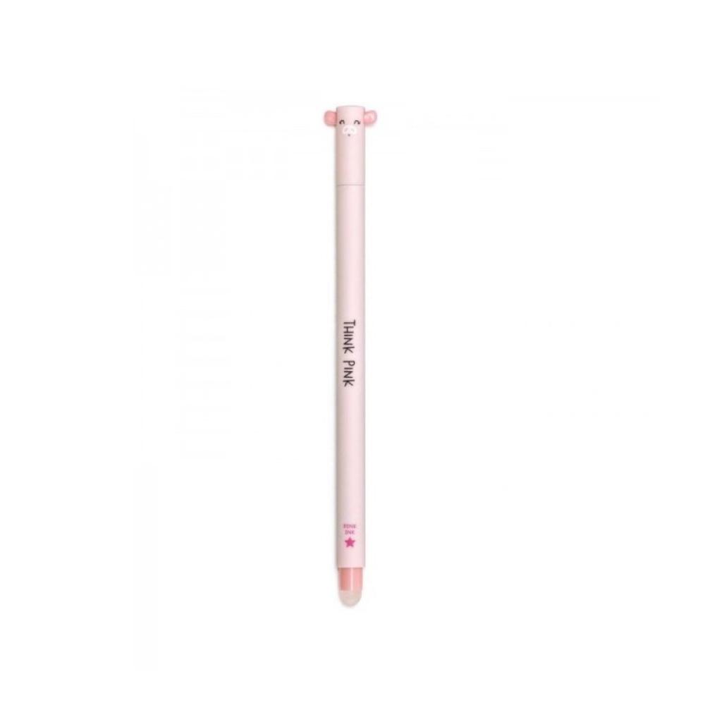 Legami Milano Rollerball Pen with Erasable Pink Ink Piggy