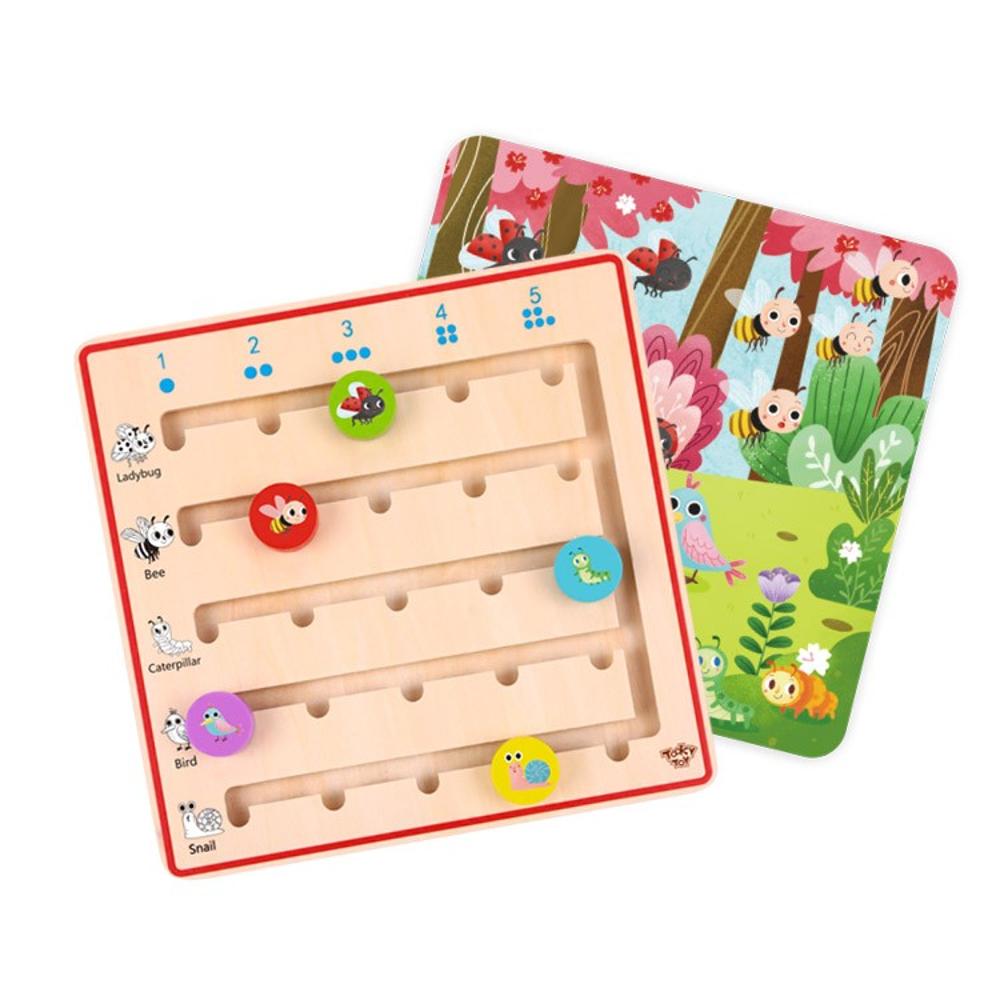 Wooden Numbering Game How Many Animals Are There? - 0
