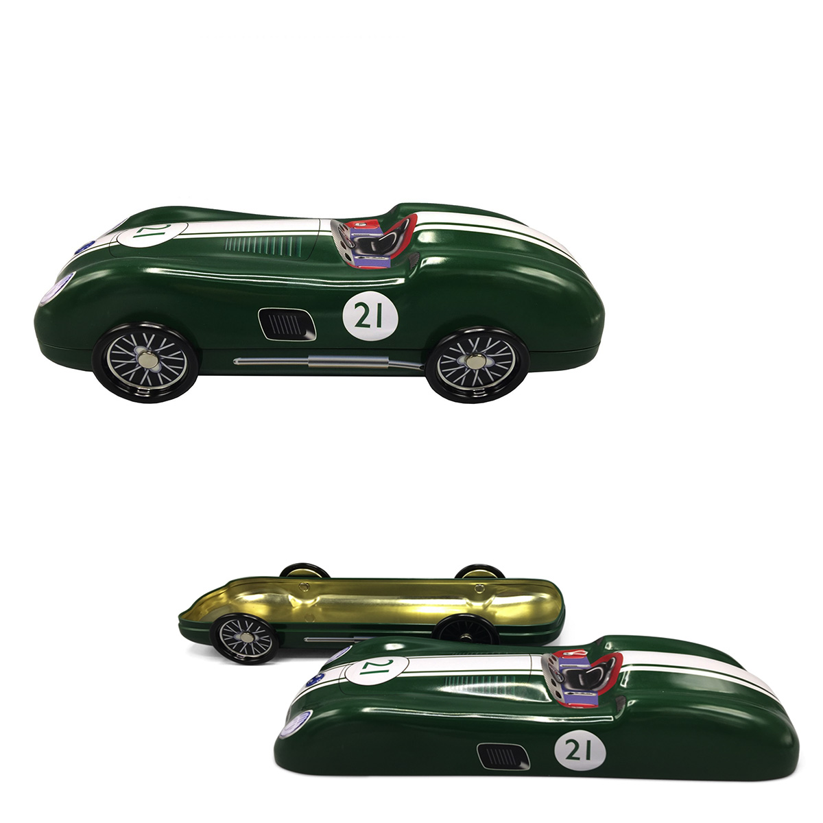 Αγωνιστικό Αμαξάκι Μεταλλικό Πράσινο JK Decorations 000.084