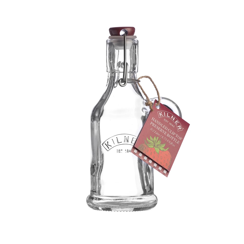 Μπουκάλι Με Χερούλι & Πώμα Κλιπ 200ml Γυάλινο Kilner 0025.487 - 1