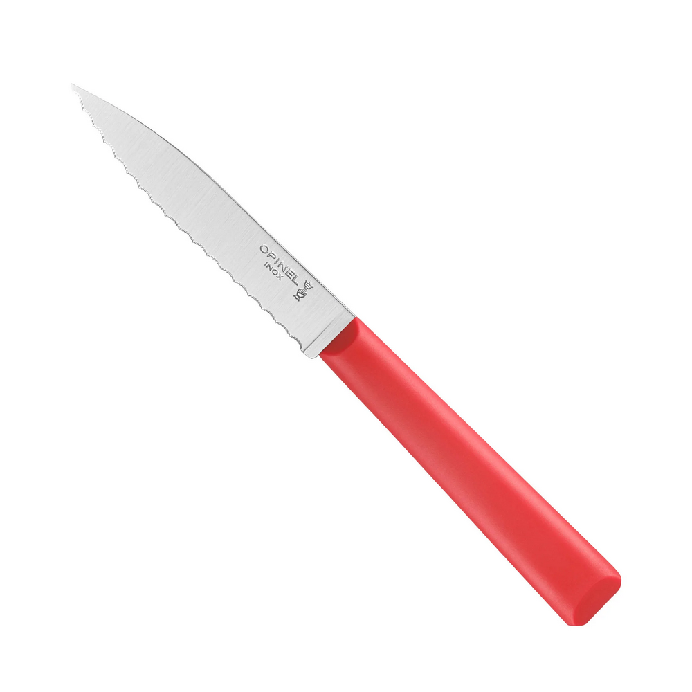Μαχαίρι Γενικής Χρήσης Με δοντάκια 10,16cm Κόκκινο Ατσάλι 12c27 Essential+ Opinel 002355