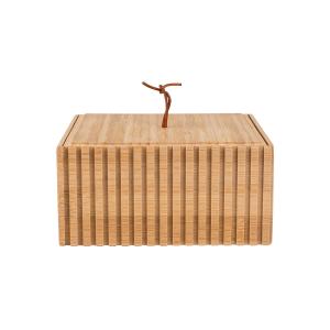 Κουτί Αποθήκευσης Και Οργάνωσης Μπάνιου Bamboo Essentials 15x15x7cm Estia 02-13103 - 36979