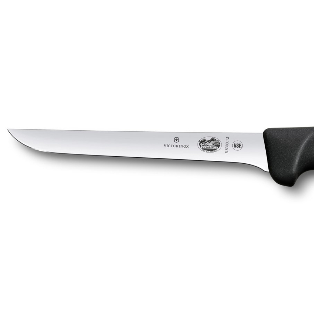 Μαχαίρι Ξεκοκαλίσματος Ίσιο Fibrox Μαύρη Λαβή 12cm VictorInox 038.630312