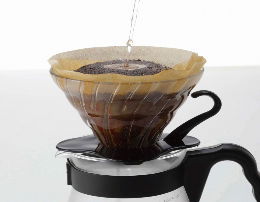Glass Coffee Dripper V60 02 Black Hario 0808026 - 2