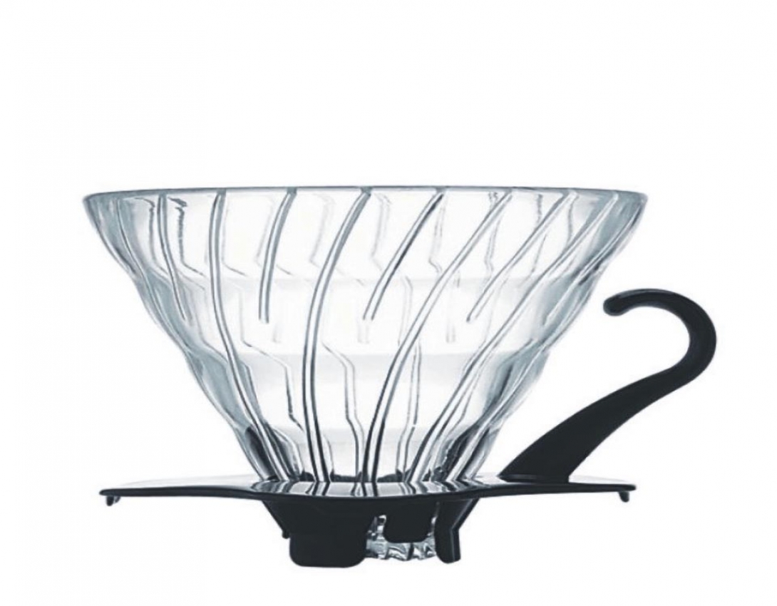 Glass Coffee Dripper V60 02 Black Hario 0808026 - 0