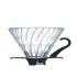 Glass Coffee Dripper V60 02 Black Hario 0808026 - 0