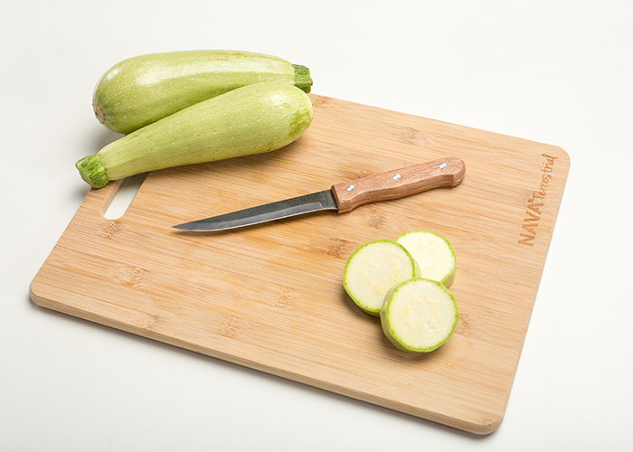 Ανοξείδωτο ατσάλινο μαχαίρι λαχανικών με ξύλινη λαβή 23cm Terrestrial Nava 10-058-044 - 1