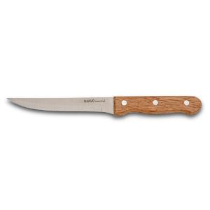 Ανοξείδωτο ατσάλινο μαχαίρι λαχανικών με ξύλινη λαβή 23cm Terrestrial Nava 10-058-044 - 9648