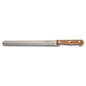 Aνοξείδωτο ατσάλινο μαχαίρι αλλαντικών "Terrestrial" με ξύλινη λαβή 36cm nava 10-058-045 - 26072