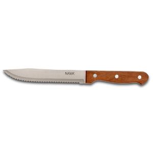 Aνοξείδωτο ατσάλινο μαχαίρι Butcher με ξύλινη λαβή 30cm Terrestrial Nava 10-058-054 - 9626