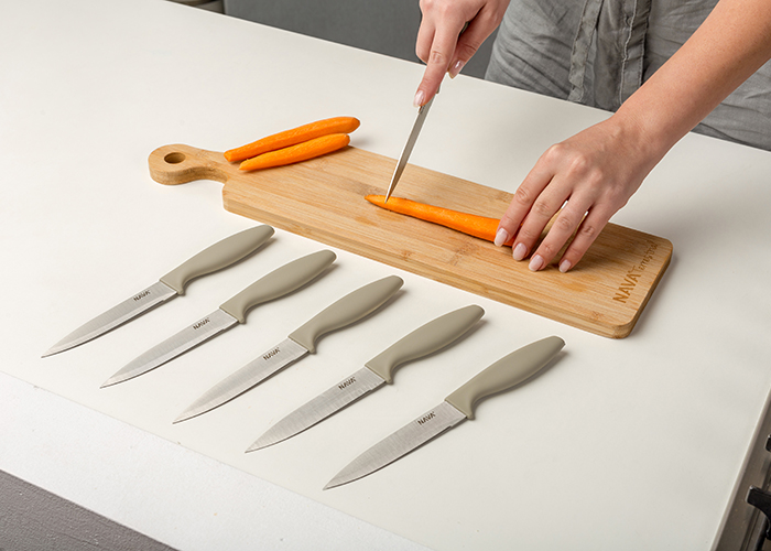 Ατσάλινα μαχαίρια κρέατος-λαχανικών σετ 6τεμ 10-058-147 Nava - 0