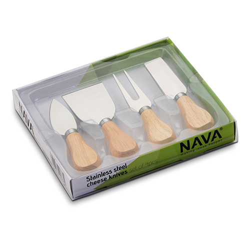 Ατσάλινα μαχαίρια τυριού σετ 4 τεμαχίων 10-058-235 Nava - 2