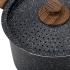Κατσαρόλα με καπάκι-σουρωτήρι και αντικολλητική επίστρωση stone 22cm Nature Nava 10-144-125 - 3