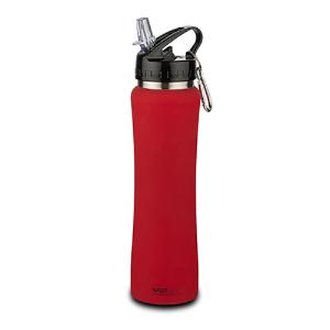 Θερμός μπουκάλι ανοξείδωτο κόκκινο με γάντζο "Acer" 500ml Nava 10-146-033 - 33804