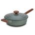 Βαθύ τηγάνι - σωτέζα με καπάκι και αντικολλητική επίστρωση stone 28cm "Ωmega" Nava 10-255-011 - 0