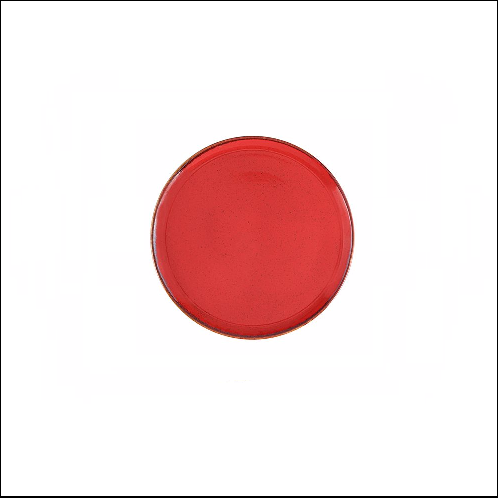 Πιάτο Flat Στρογγυλό Ρηχό Πορσελάνης Φ20cm Season Red Porland 162920R - 0