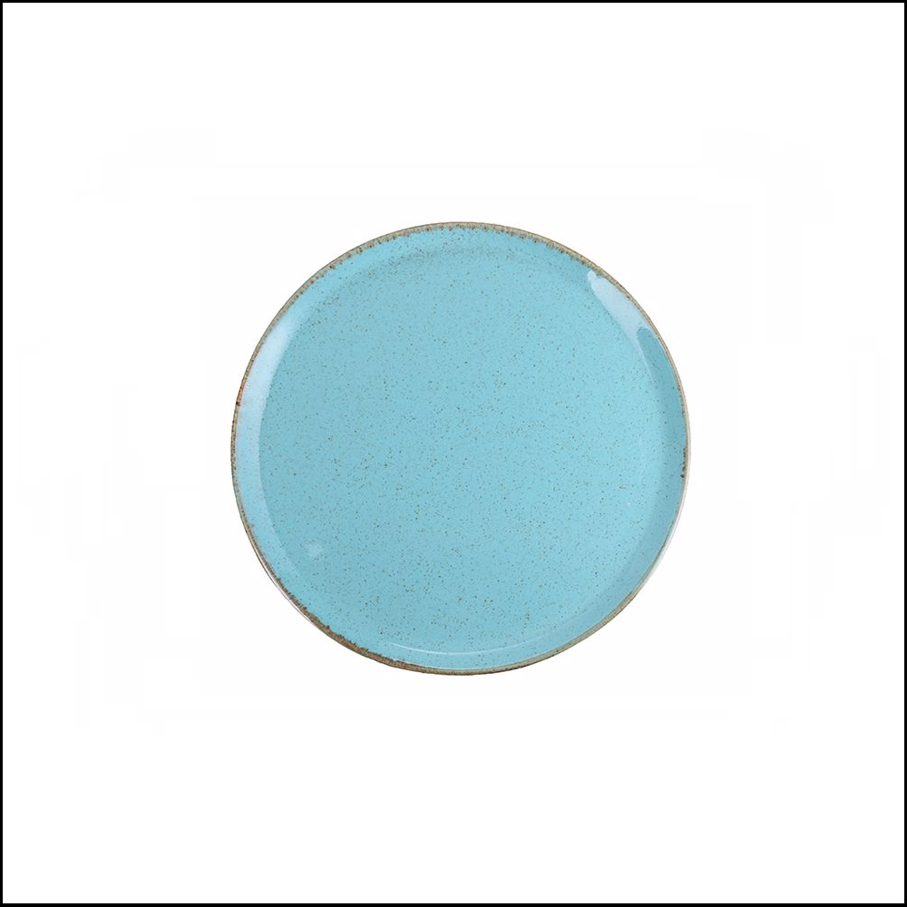 Πιάτο Flat Στρογγυλό Ρηχό Πορσελάνης Φ20cm Season Turquoise Porland 162920T - 0