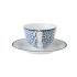 Φλιτζάνι cappuccino με πιατάκι floris Blueprint Laura Ashley LA178676 - 1
