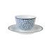 Φλιτζάνι cappuccino με πιατάκι floris Blueprint Laura Ashley LA178676 - 3