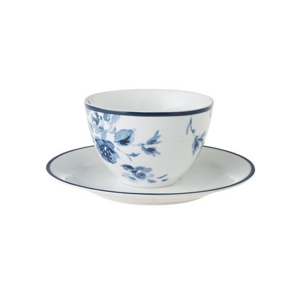 Φλιτζάνι cappuccino με πιατάκι china rose Blueprint Laura Ashley LA178678 - 3