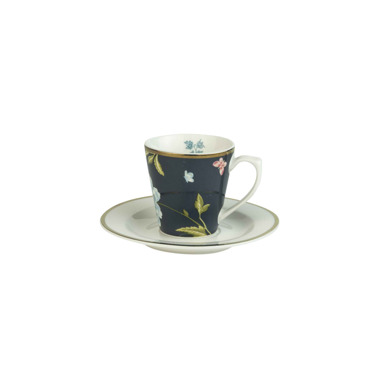 Φλιτζάνι Espresso με πιατάκι Midnight Uni Heritage Laura Ashley LA181226 - 0