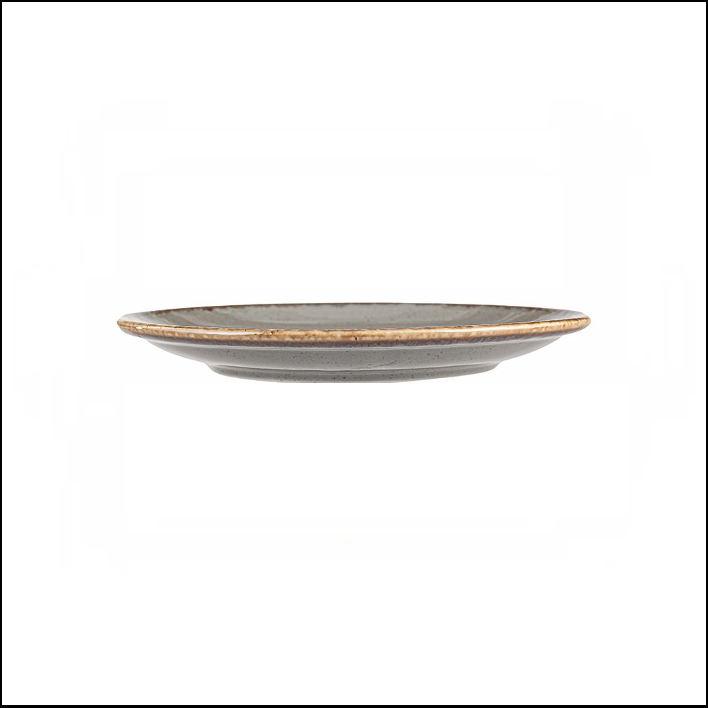Πιάτο Στρογγυλό Ρηχό Πορσελάνης Φ18cm Seasons Dark Gray Porland 187618DG - 2