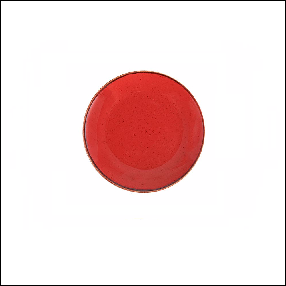 Πιάτο Στρογγυλό Ρηχό Πορσελάνη Φ18cm Seasons Red Porland 187618R - 0