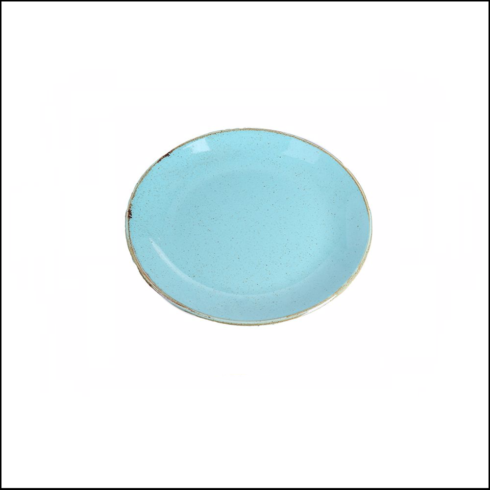 Πιάτο Στρογγυλό Ρηχό Πορσελάνης Φ18cm Seasons Turquoise Porland 187618T - 1