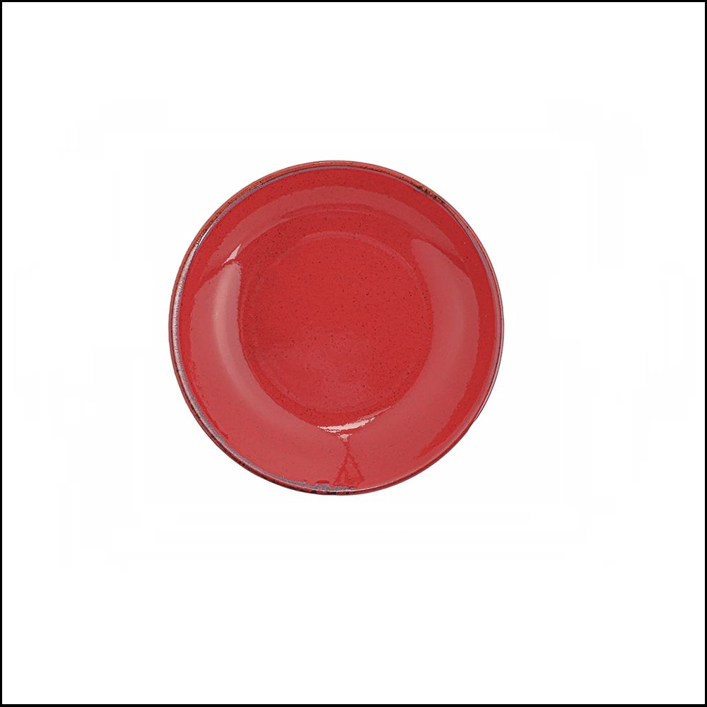 Πιάτο Στρογγυλό Βαθύ Πορσελάνης Φ21cm Seasons Red Porland 197621R - 0