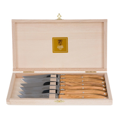 Σέτ μαχαιριών φιλέτου 6 τεμαχίων – Laguiole olive wood Claude Dozorme 2.60.001.89  - 0