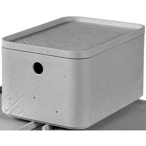 Κουτί Αποθήκευσης Πλαστικό Με Καπάκι 3ΛΤ 17Χ17Χ13 Keter Beton Cube XS Curver 21.43398 - 17565