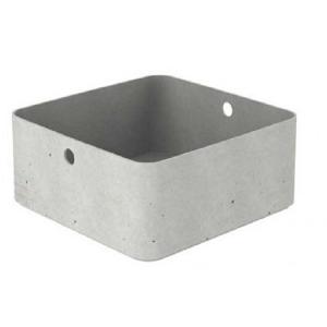 Κουτί Αποθήκευσης Πλαστικό 8,5 lt 28x28 cm | 12 cm Keter «Beton» L Half Cube Curver 21.43406 - 17559