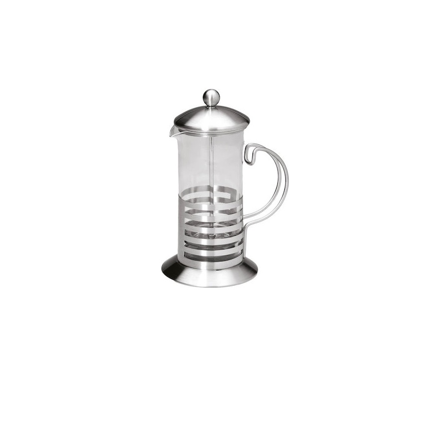 Ανοξείδωτη Καφετιέρα για Καφέ Φίλτρου και Τσάι με Έμβολο 300ml 8 cm | 19 cm GTSA 22-7130 