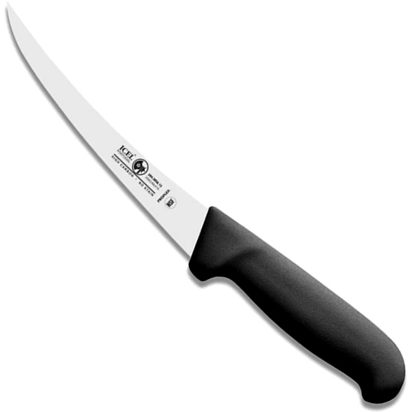 Μαχαίρι ξεκοκαλίσματος Κυρτό μαύρο 15cm ICEL 241.3855.15