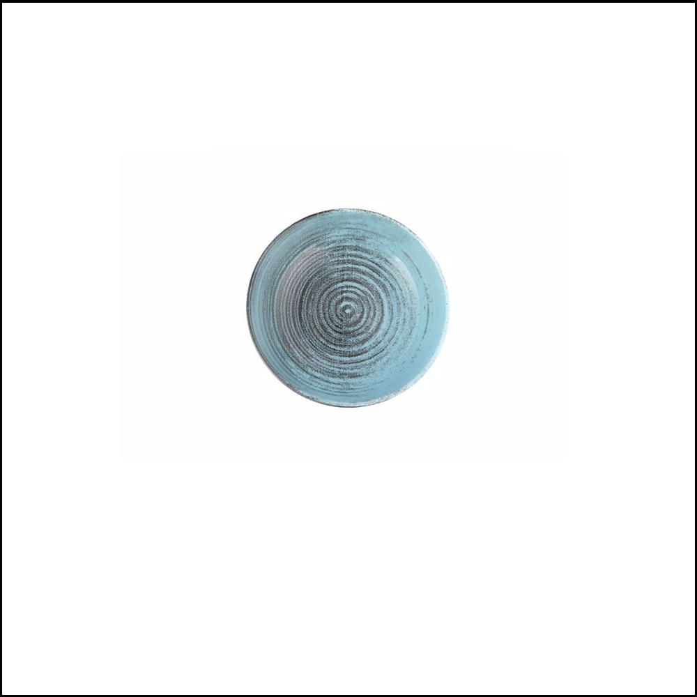 Μπόλ Στρογγυλό Βαθύ Πορσελάνης Φ13cm | Y4,5cm Lykke Turquoise Porland 368113TUR - 0