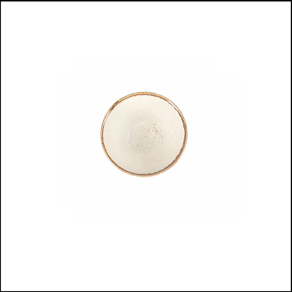 Μπολ Στρογγυλό Κωνικό Βαθύ Πορσελάνης Μπέζ Φ6cm | Y4,5cm ''Seasons Beige'' Porland 368206B  - 1