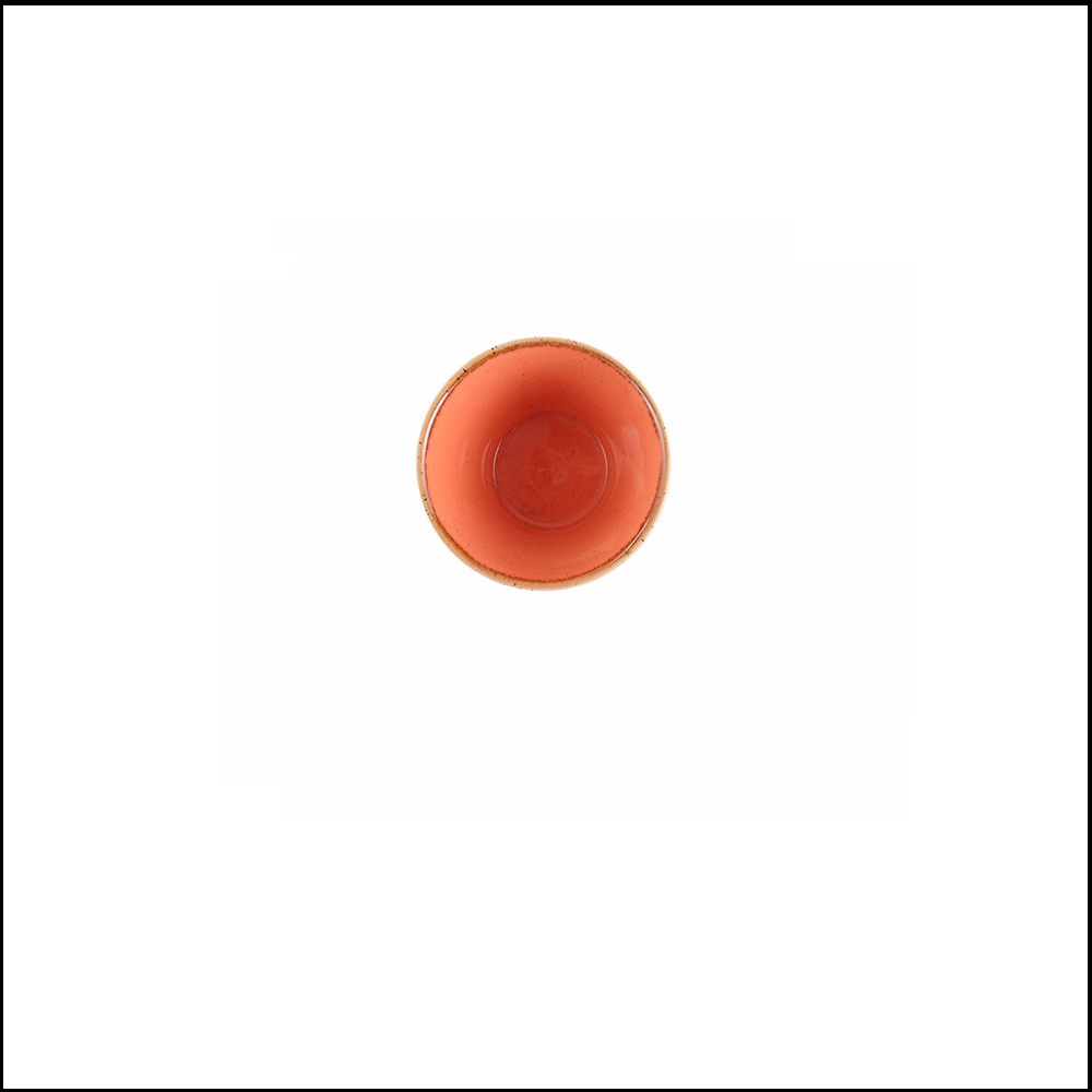 Μπολ Στρογγυλό Κωνικό Βαθύ Πορσελάνης Πορτοκαλί Φ6cm | Y4,5cm ''Seasons Orange '' Porland 368206O - 1