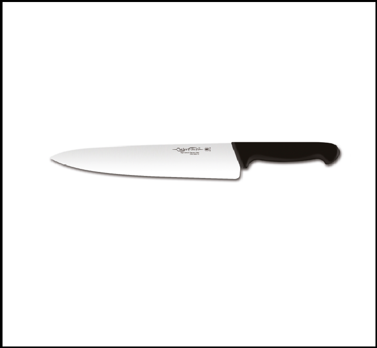 Μαχαίρι Chef 23cm Με Φαρδιά Λάμα Και Μαύρη Λαβή Cutlery Pro 39-221123