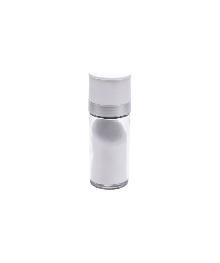 Μύλος Γυάλινος Με Κεραμικό Μηχανισμό Άσπρο Καπάκι 120 ml 4,5 cm | 12,5 cm GTSA 45-84181