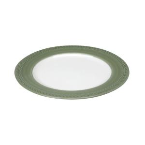 Πιάτο Ρηχό Λευκό/Πράσινο Στρογγυλό 26εκ Chloe Espiel RRB201K6 - 2447