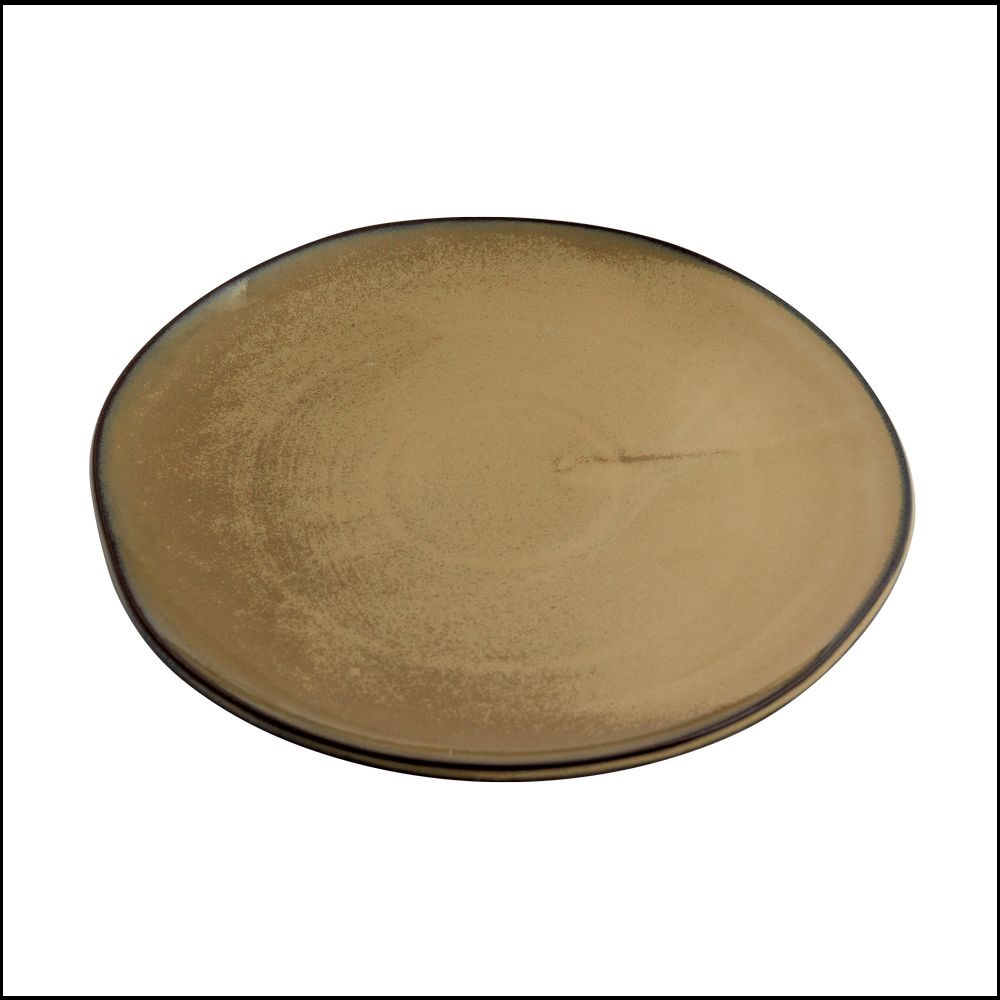 Πιάτο Ρηχό Πορσελάνης Granite Inglazed Sand 26x25x2cm HFA 5412024