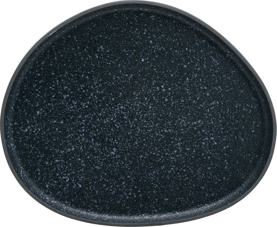 Πιατέλα Σερβ/τος Πορσελάνης Granite Μαύρη 34×27,8×2,2cm  HFA 5415020