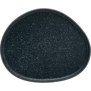 Πιατέλα Σερβ/τος Πορσελάνης Granite Μαύρη 34×27,8×2,2cm  HFA 5415020 - 13035