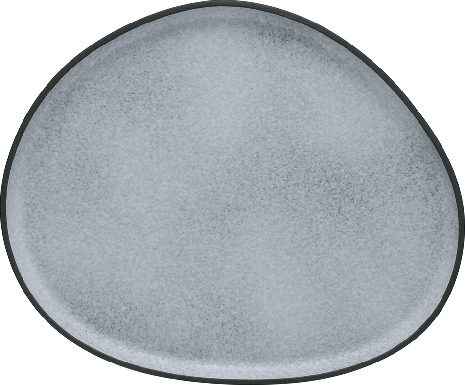 Πιατέλα Σερβίρισματος Πορσελάνης Granite Γκρι 34×27,8×2,2cm HFA 5415021
