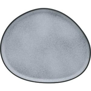 Πιατέλα Σερβίρισματος Πορσελάνης Granite Γκρι 34×27,8×2,2cm HFA 5415021 - 13033