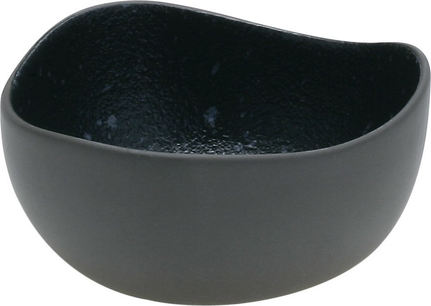 Πιάτο Βαθύ Πορσελάνης Granite Μαύρο 18,7×17,5×6,5cm HFA 5414020