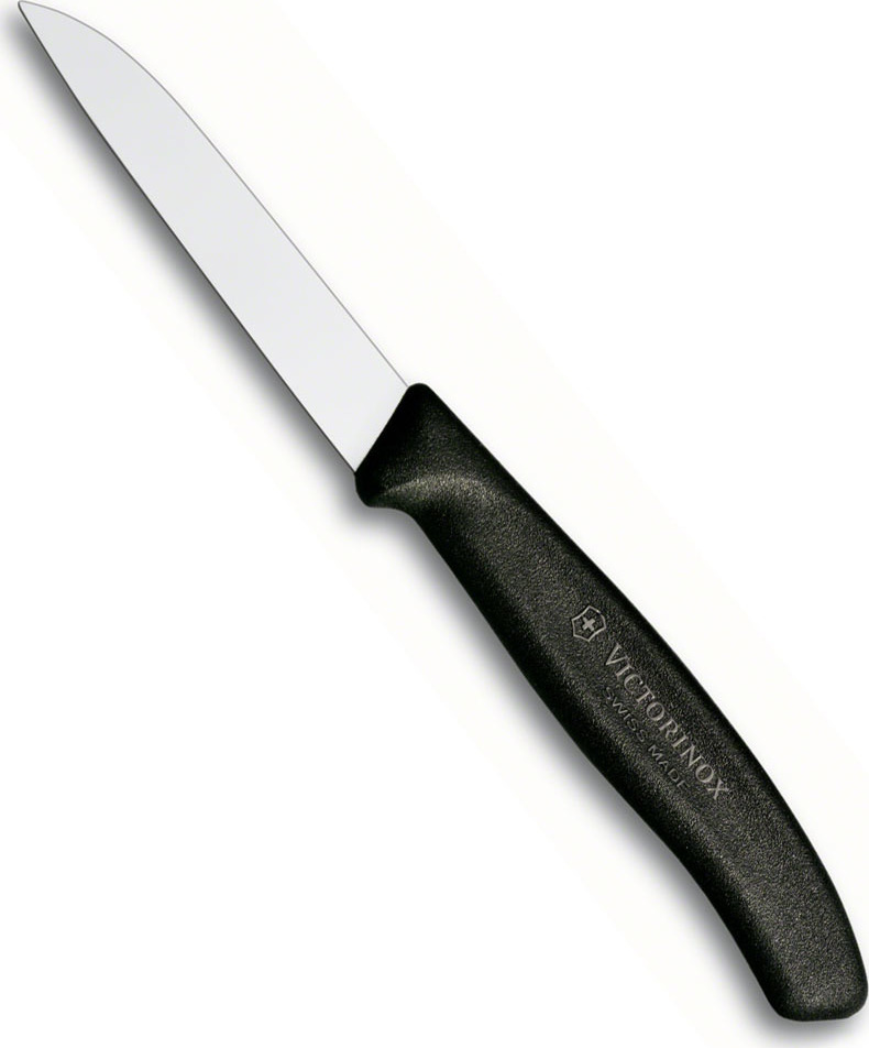 Μαχαίρι κουζίνας 8cm ίσιο, μαύρη λαβή Swiss Classic Victorinox 6.7403