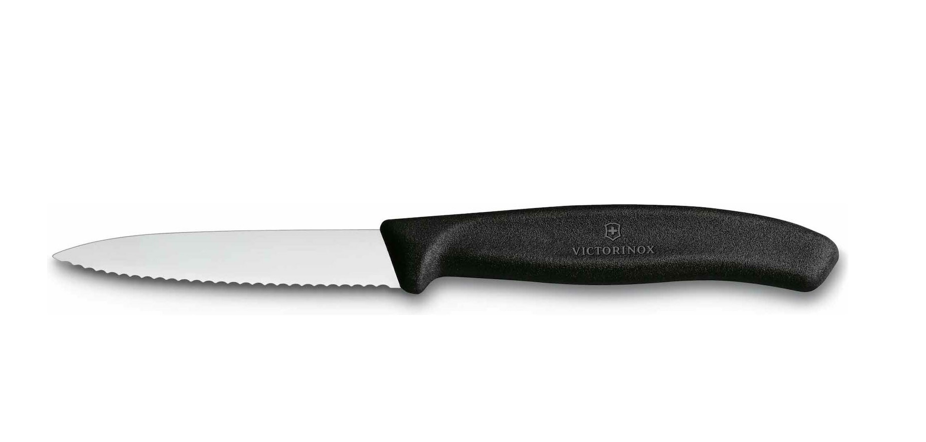 Μαχαίρι Κουζίνας Με Οδοντωτή Λεπίδα 8εκ. Μαύρο Victorinox 6.7633