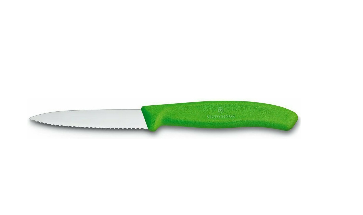 Μαχαίρι Κουζίνας Με Οδοντωτή Λεπίδα 8εκ. Πράσινο Victorinox 6.7636.L114
